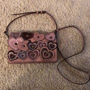 Coach 31757 Foldover Crossbody Clutch ♥️ Appliqué